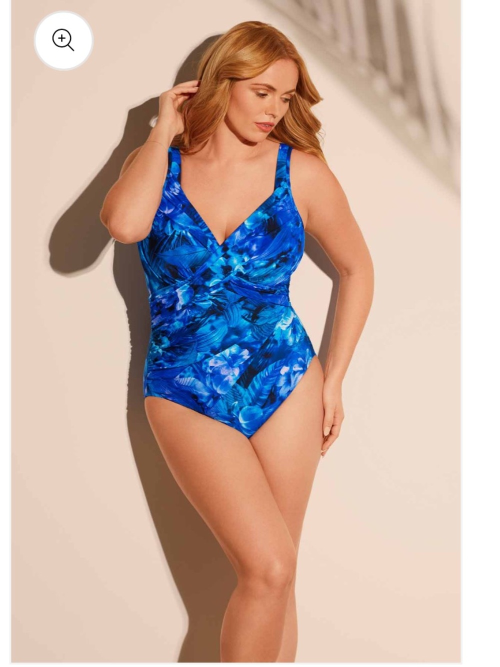 NWT Miraclesuit Plus Size Revele Underwire One Piece Swimsuit - Sous Marine